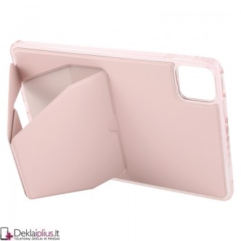 Dirbtinės odos nugarėlė su sulankstomu magnetiniu laikikliu - rausvas (Xiaomi Pad 7/Pad 7 Pro/Pad 8/Pad 8 Pro) Dirbtinės odos nugarėlė su sulankstomu magnetiniu laikikliu - rausvas (Xiaomi Pad 7/Pad 7 Pro/Pad 8/Pad 8 Pro)